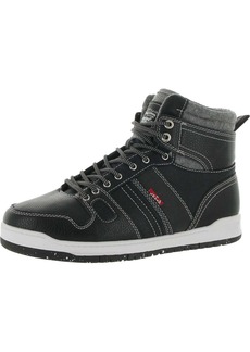 Levi's Womens Faux Leather Lifestyle High-Top Sneakers