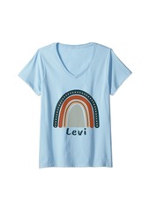 Levi's Womens Levi T-Shirt Levi Name Birthday Shirt Gift Personalized V-Neck T-Shirt