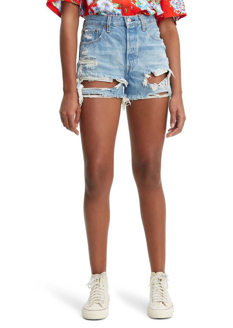 levi's 501 cutoff denim shorts