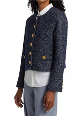 Libertine Cropped Wool Herringbone Jacket