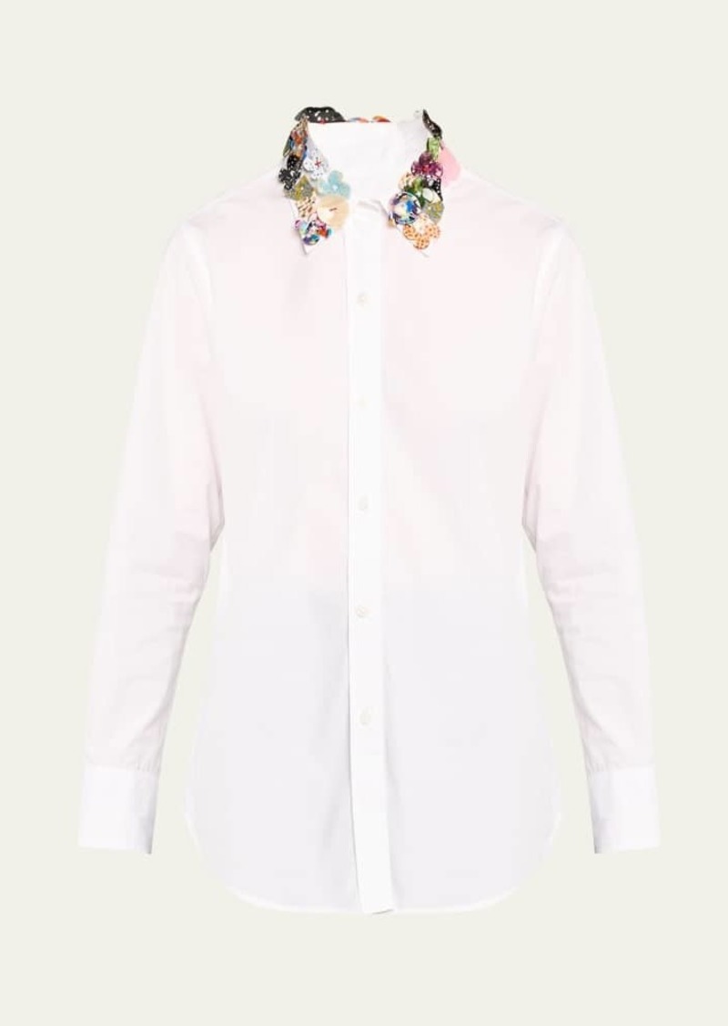 Libertine Button Town Embellished-Collar New Classic Shirt