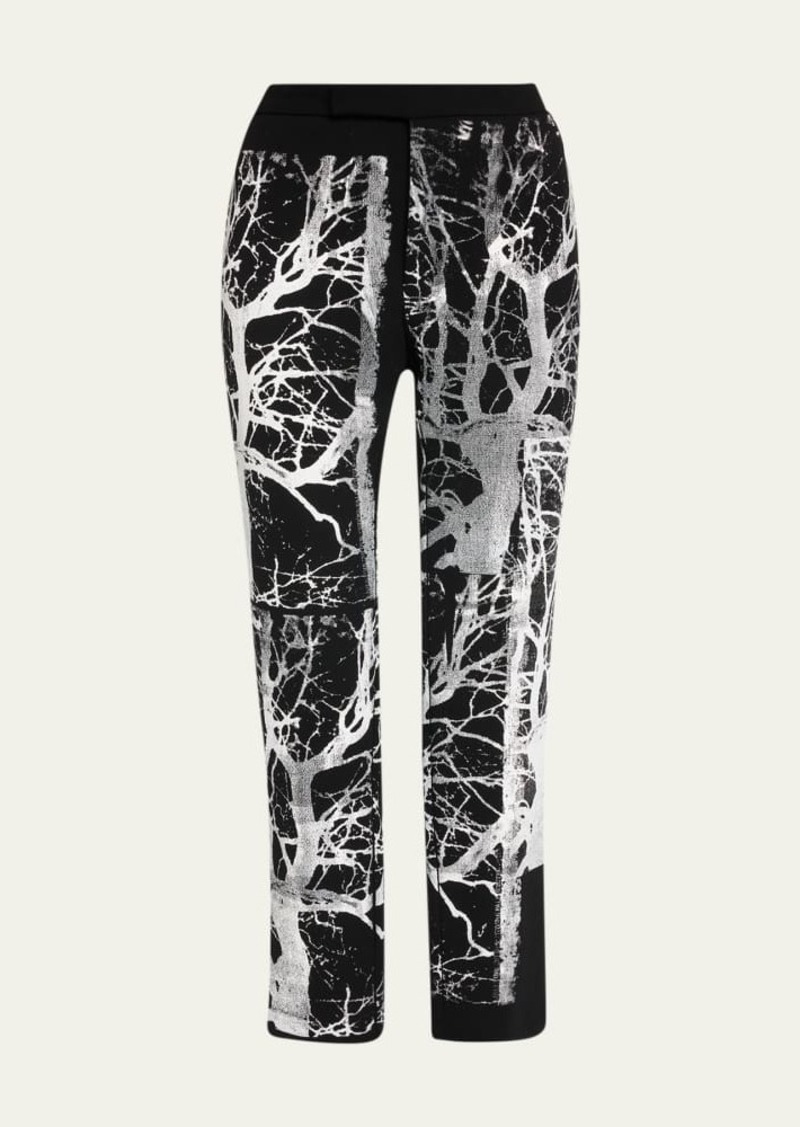 Libertine Midnight Forest Printed Narrow Trousers