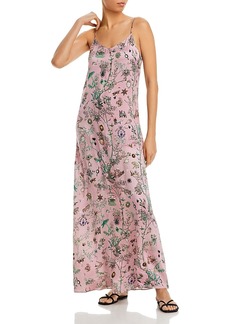 Libertine Pauline de Rothschild Embellished Silk Slip Maxi Dress