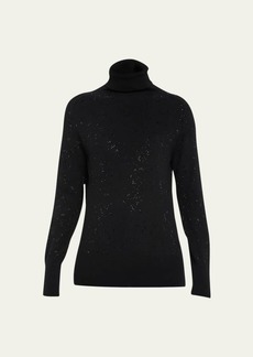 Libertine Star Dust Embellished Cashmere Turtleneck Sweater