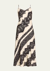 Libertine Venetian Lace Silk Slip Dress