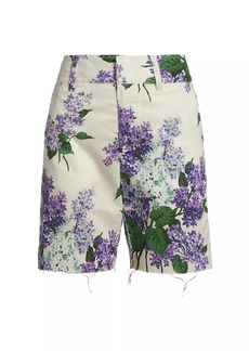 Libertine Lilac Garden Cutoff Shorts
