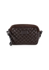 basket weave leather bag