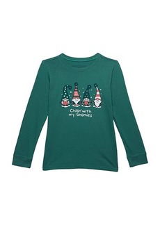 Life is good Chillin' with My Gnomes Long Sleeve Crusher™ Tee (Toddler/Little Kids/Big Kids)