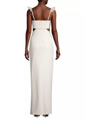 LIKELY Breonna Crystal & Cut-Out Gown