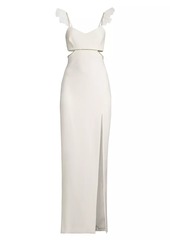 LIKELY Breonna Crystal & Cut-Out Gown