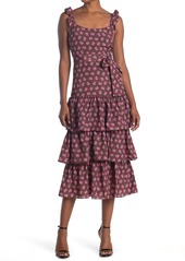 LIKELY Charlotte Tiered Floral Midi Dresss