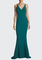 Likely Elisas V-Neck Trumpet Gown