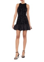 LIKELY Elton Lace Overlay Minidress