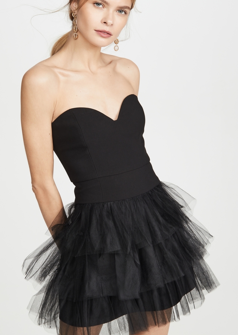 likely monetta strapless ruffle dress