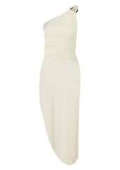 LIKELY Harley One-Shoulder Asymmetric Dress in Cream Tan at Nordstrom