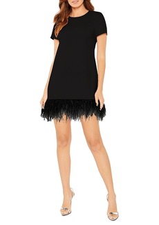 Likely Marullo Feather Trim Shift Dress