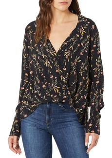 LIKELY Women's Mimi Printed Long Sleeve Half Tuck Blouse  M