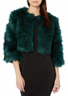 LIKELY Women's Welsey Faux Fur Jacket deep Teal S
