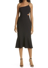 LIKELY Fina Cutout One-Shoulder Dress in Black at Nordstrom