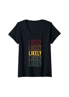 Womens Likely Pride Likely V-Neck T-Shirt
