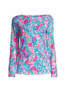 Lilly Pulitzer Aleah Long-Sleeve Boatneck Top