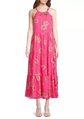 Lilly Pulitzer Beccalyn Silk-Blend Floral Maxi Dress