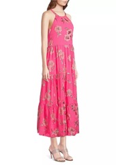 Lilly Pulitzer Beccalyn Silk-Blend Floral Maxi Dress