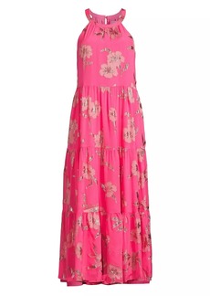 Lilly Pulitzer Beccalyn Silk-Blend Floral Maxi Dress