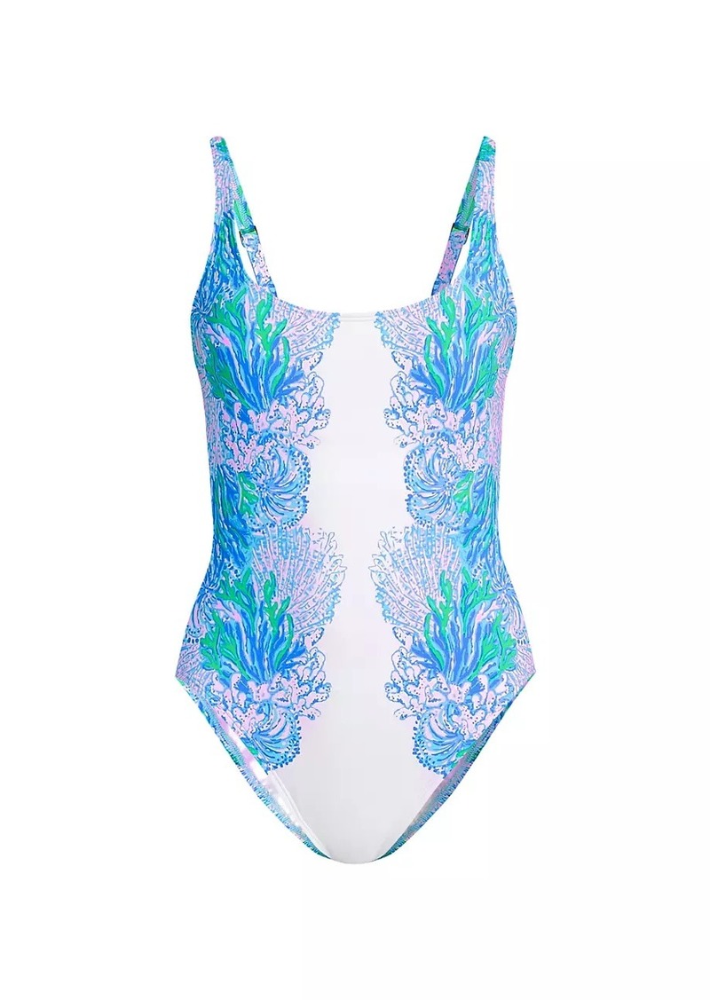 Lilly Pulitzer Brin Scoopneck One-Piece Swimsuit