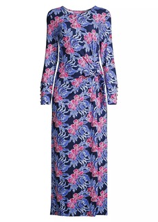 Lilly Pulitzer Bryson Floral Long-Sleeve Maxi Dress