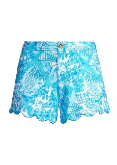 Lilly Pulitzer Buttercup Scalloped Knit Shorts