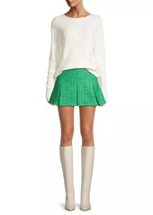 Lilly Pulitzer Cammi Tweed Pleated Miniskirt