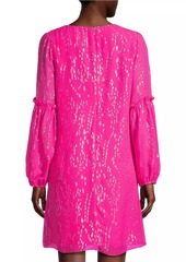 Lilly Pulitzer Clemé Metallic Silk Minidress