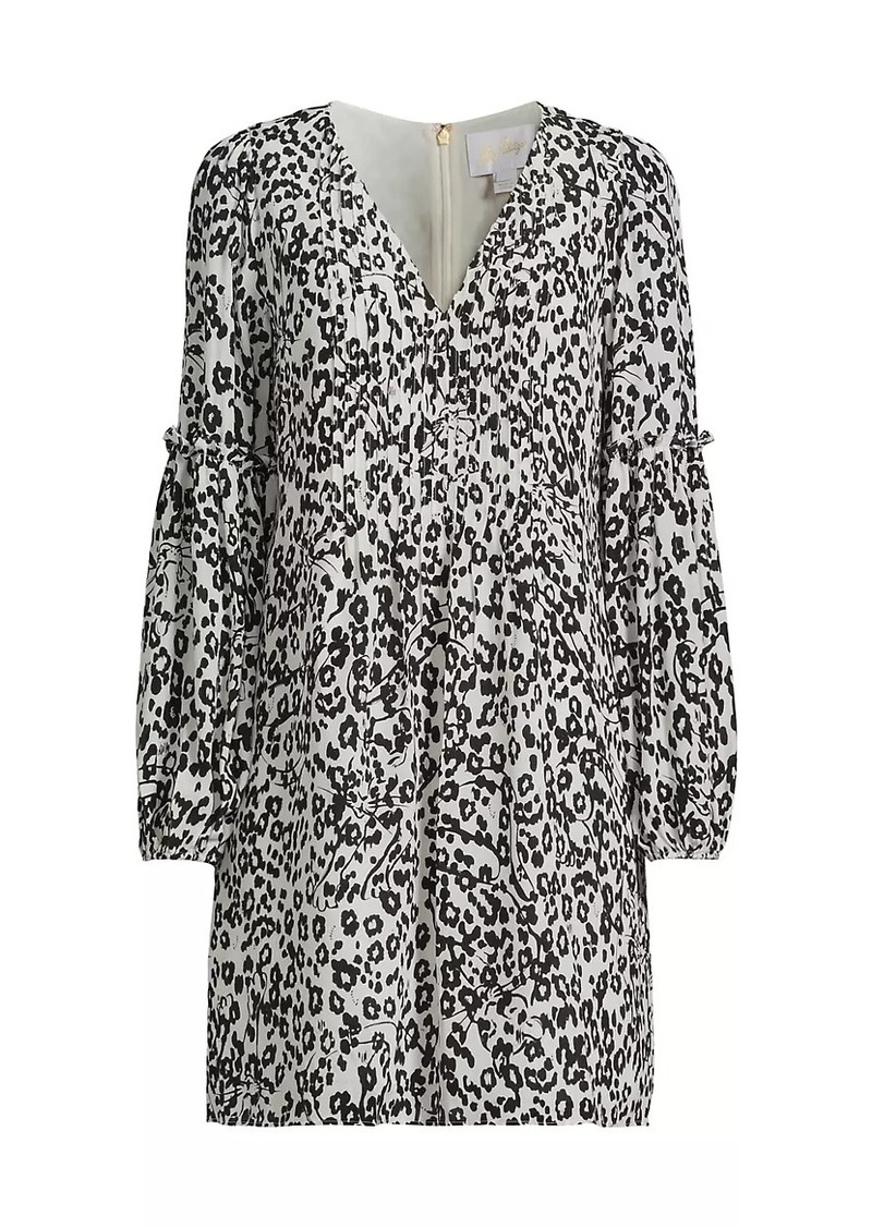 Lilly Pulitzer Cleme Leopard Silk Dress