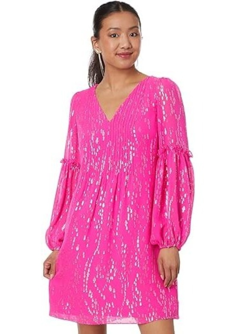 Lilly Pulitzer Cleme Long Sleeve Silk Dr