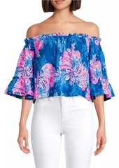 Lilly Pulitzer Croix Coral Reef Off-The-Shoulder Top