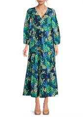 Lilly Pulitzer Deacon Floral Empire Midi Dress