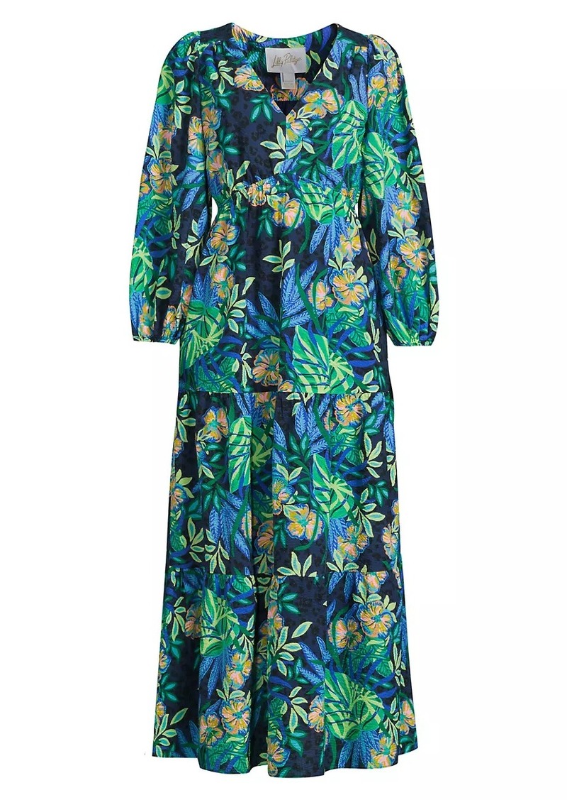 Lilly Pulitzer Deacon Floral Empire Midi Dress