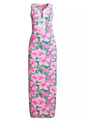 Lilly Pulitzer Elliotta Floral Sleeveless Maxi Dress