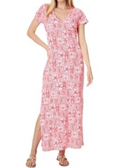 Lilly Pulitzer Etta Maxi Dress In Mizner Red Seaside Harbour