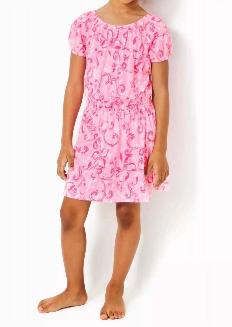 Lilly Pulitzer Girls Wyndmoor Dress In Resort White Just A Pinch