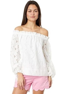 Lilly Pulitzer Jamielynn Long Sleeve Off The Shoulder Top