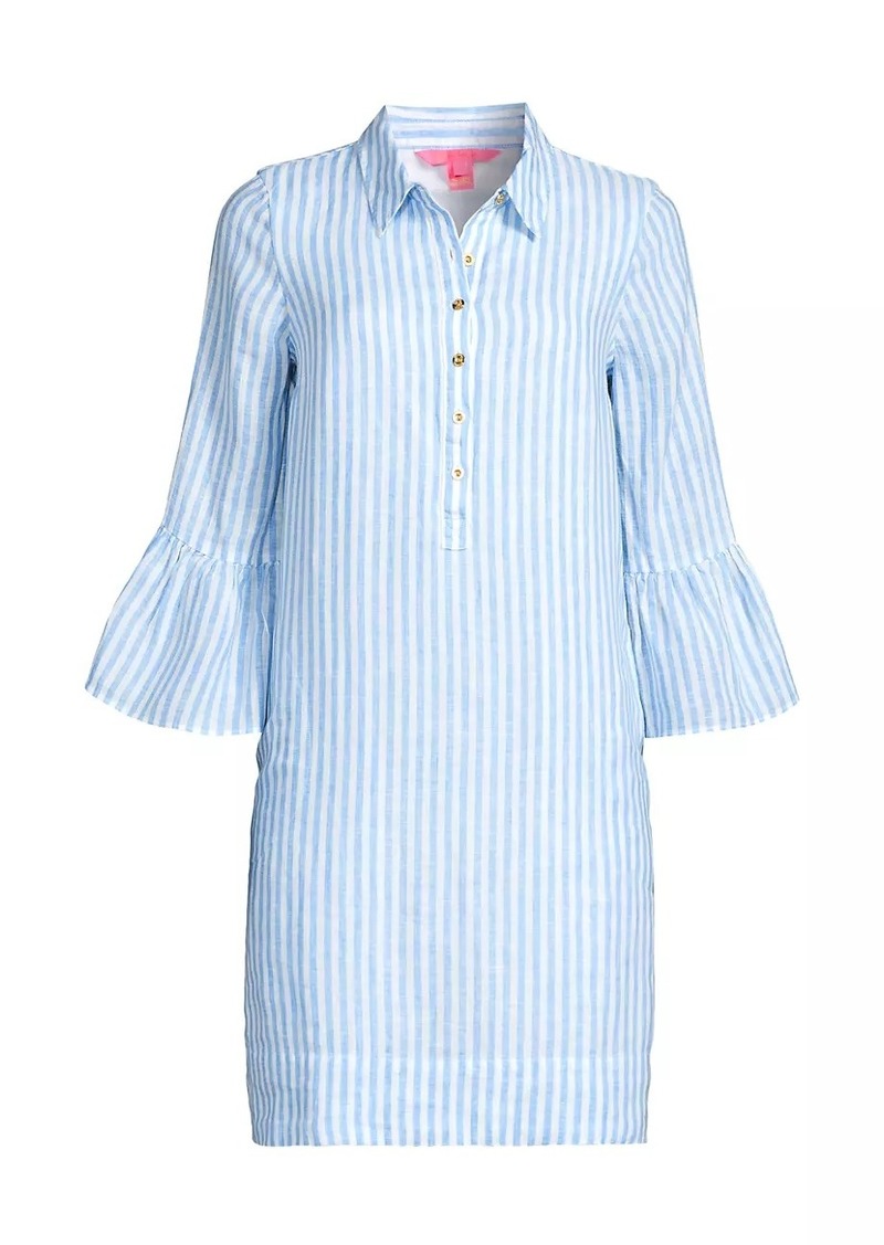 Lilly Pulitzer Jazmyn Stripe Linen Shirtdress