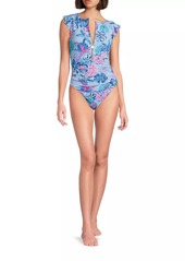 Lilly Pulitzer Jossette Coral One-Piece Swimsuit