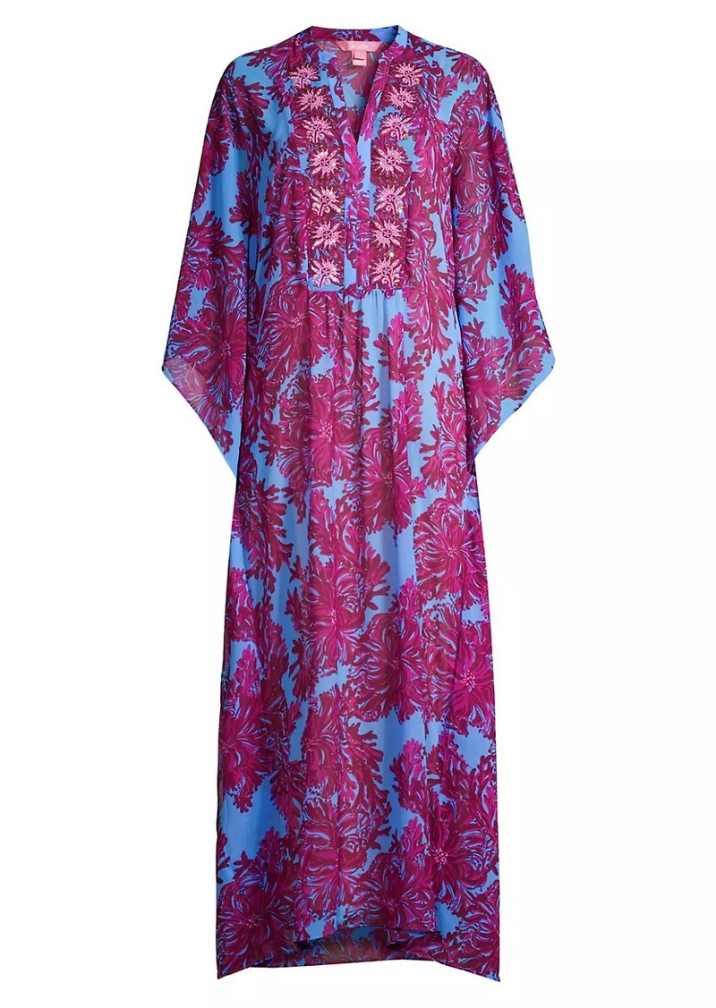 Lilly Pulitzer Julieta Floral Maxi Caftan