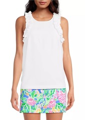 Lilly Pulitzer Kailee Cotton Ruffled Tank