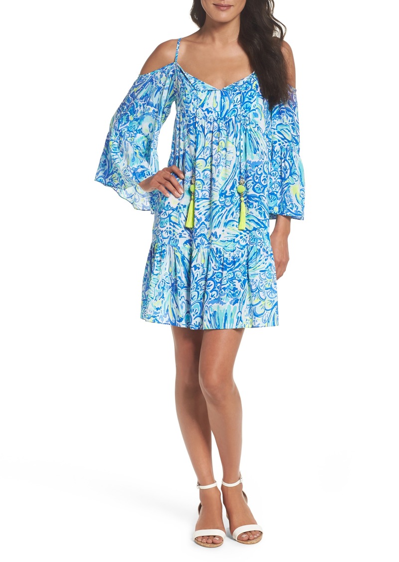 lilly pulitzer cold shoulder dresses