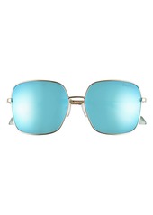 Lilly Pulitzer® Aubree 56mm Polarized Square Sunglasses