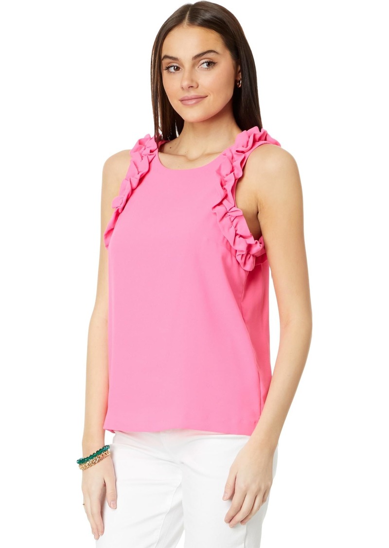 Lilly Pulitzer Women's Kailee Sleeveless Ruffle Top