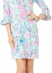 Lilly Pulitzer Women's UPF 50+ Sophie Ruffle Dress Pink Tropics in The Groove XS